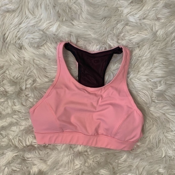 Ultrafun Pink and black Sports Bra Padded Small - Picture 2 of 9